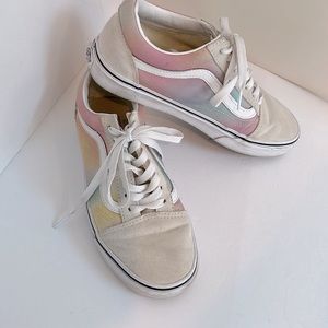 Vans Old Skool Aurora Shift sneakers with pastel ombré rainbow side panels